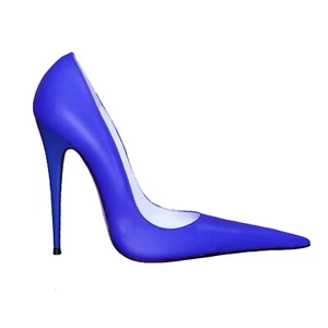 GIOHEL ITALY SEXY CUSTOM SUPER POINTY STILETTO HIGH HEELS PUMPS LEATHER LILAC 36 - Imagen 1 de 4