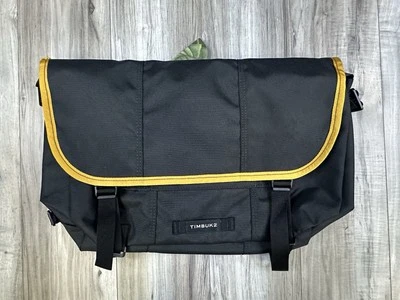 Timbuk2 Flight Messenger Bag Nylon Waterproof Liner, Black/Yellow Unisex Medium - Image 1 of 4