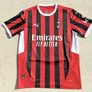 AC Milan 2024/2025 Home Jersey Authentic Santiago Gimenez #7 Mens Large Red NWT - Picture 1 of 8