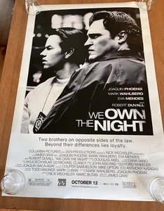 We Own the Night 2007 thriller 27 x 40 Movie Poster DS rolled wahlberg phoenix - Picture 1 of 7