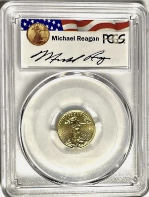 2016 $5 GOLD EAGLE PCGS REAGAN GAUDENS DESIGN 30th ANNI U.S. MINT 22K MS70 # IAC - Image 1 of 2