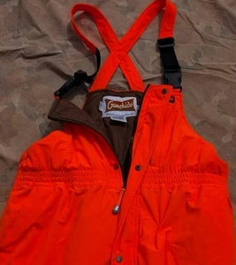Gamehide Hush Hide Blaze Orange Hi Visibility Hunting Overalls Bibs Sz XL - Picture 1 of 11