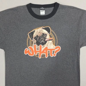 Camisa Universal Studios para hombre XL gris sin usar, en caja para hombre en negro Frank the Pug Ringer  - Imagen 1 de 10