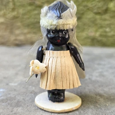 Novia Kewpie de celuloide afroamericana negra alemana de los años 30 Foto 1 de 4