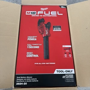 Soplador de batería doble inalámbrico sin escobillas Milwaukee 2824-20 M18 FUEL 18V 600 CFM - Imagen 1 de 2