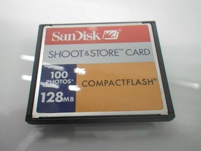 SDCFS-128-A10 Sandisk Shoot&Store Card CompactFlash 128mb (Slightly Use) - Image 1 of 4
