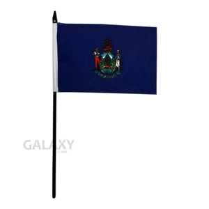 "4x6" Maine Flag / Maine Desk Flag / Maine Stick Flag - Picture 1 of 1
