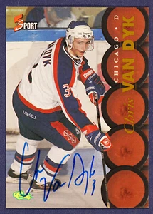 1995 Classic Five Sport Autographs #150 Chris Van Dyk SP - Picture 1 of 2
