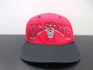 NC State Wolfpack Hat Cap Snap Back Red Black NCAA Football North Carolina Mens - Picture 1 of 8
