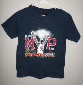 LEBRON JAMES youth med T shirt Cleveland Cavaliers 2009 tee NBA League MVP  - Picture 1 of 1