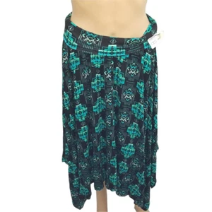 Empyre Joelle A Line Skirt Womens S Multicolor Tribal Stretch Elastic Waist New - Picture 1 of 10