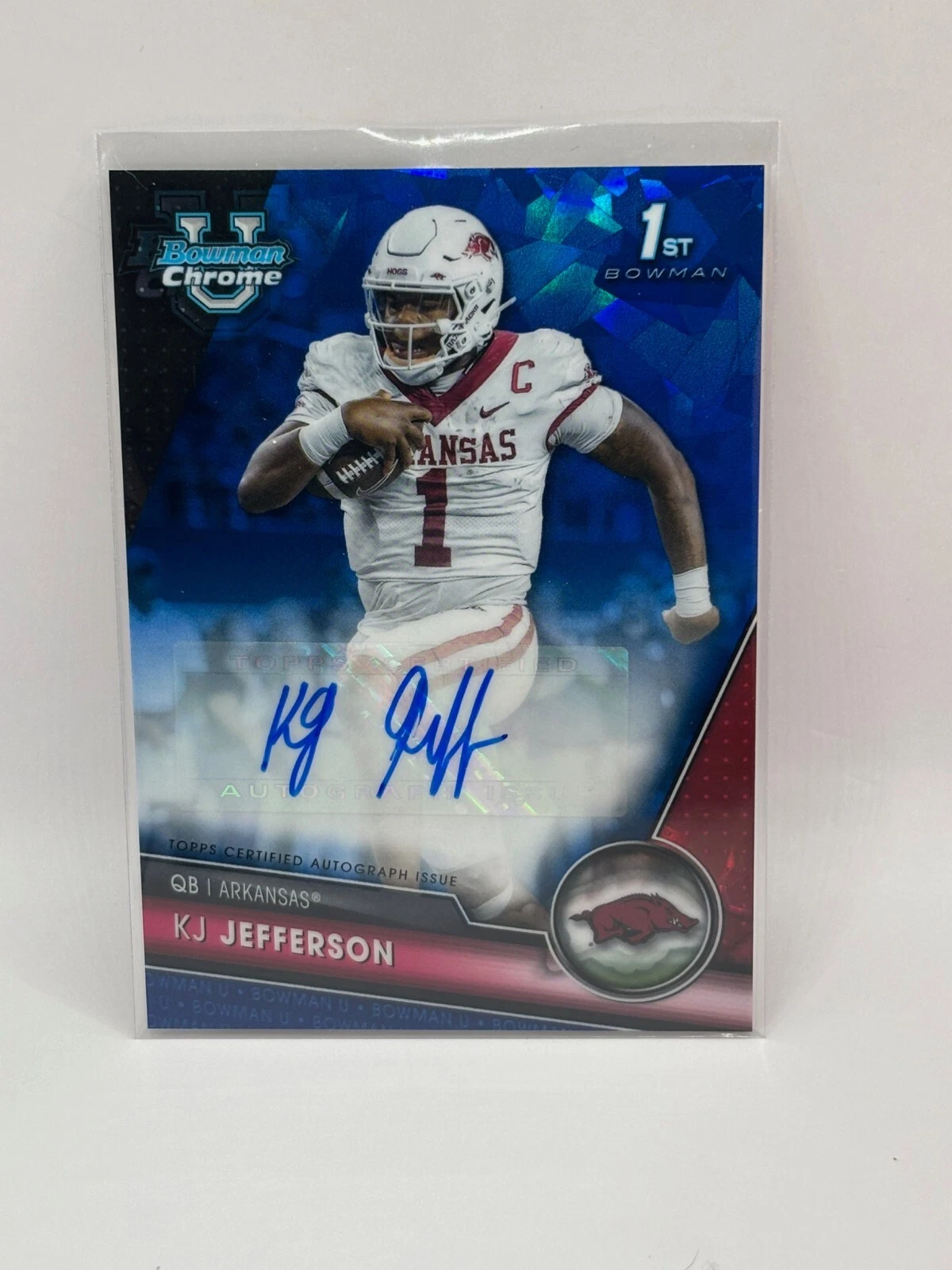 2023 Bowman University Chrome Sapphire Edition Prospect KJ Jefferson Auto