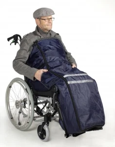 Rollstuhlsack Fußsack Schlupfsack Rollstuhl Anti Rutsch Noppen ! 2023 Modell! - Bild 1 von 3