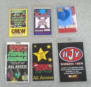 Rhode Island radio CONCERT BACKSTAGE PASS LOT working crew Stone Temple Pilots - Picture 1 of 5