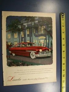 1949 Lincoln Cosmopolitan mid-size-mag car ad- evening dress- lawn jockey - Picture 1 of 1