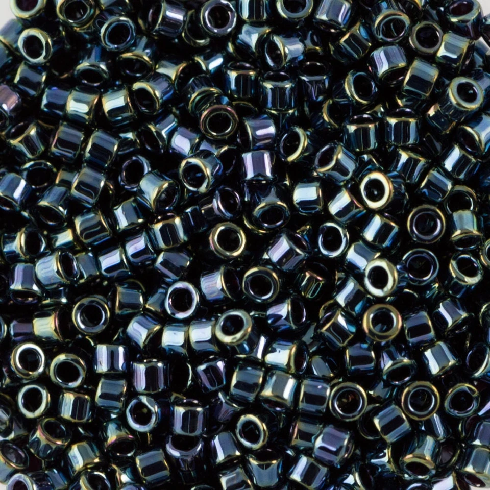 Cuentas de semilla de iris Gunmetal 11/0 MIYUKI DELICA (8 g) Foto 1 de 1