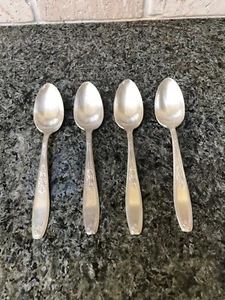 Lote De Colección De 4 Cucharas 1847 Rogers Bros Ambassador 1919 Plateadas 5-3/4" - Imagen 1 de 5