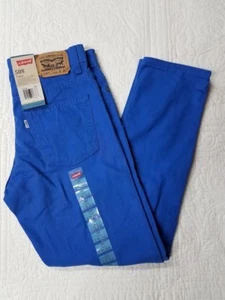 NEW BOYS LEVIS 508 TAPER LEG MEGA BLUE PEACHED JEANS SZ 8,14,16,18 NWT - Picture 1 of 4