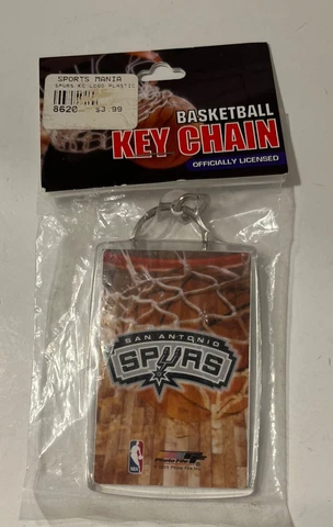 San Antonia Spurs Photo File Key Chain Officially Licensed NBA 2004 Net W/Logo Cover