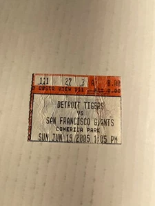 7-19-05 San Francisco Giants vs Detroit Tigers Comerica Park Ticket Stub - Picture 1 of 1