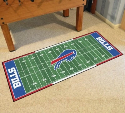 Buffalo Bills Football Field Runner Mat - 72"x30" NFL Licensed Rug Gift Carpet - Image 1 of 4