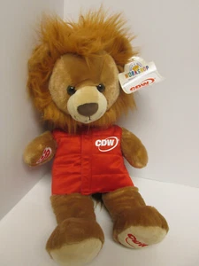 Build A Bear BAB CDW Werbung Plüsch braun Löwe rot Weste mit Etikett - Bild 1 von 10
