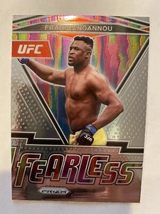 2021 Panini UFC Prizm FRANCIS NGANNOU MMA FEARLESS Insert Base Card No 9 - Picture 1 of 2