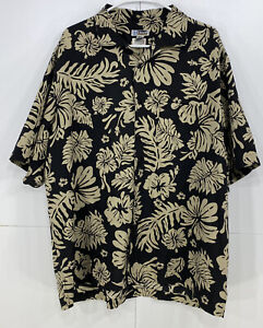 Edwards Tropical Hibiscus Camp Shirt Style 1036 Men’s Size XL