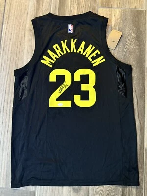 Lauri Markkanen Signed Utah Jazz Jersey Arizona Wildcats Bulls NBA JSA COA - Image 1 of 4