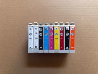Paquete de 9 cartuchos de tinta originales Epson T087 87 para Stylus Photo R1900 Foto 1 de 3