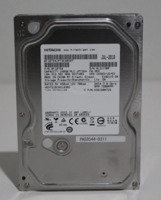 Hitachi Deskstar HDS721016CLA382 160GB Internal 7200 RPM 3.5" SATA II HDD - Image 1 of 4