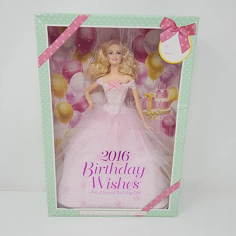 Barbie Pink Label Collector 2016 Birthday Wishes Mattel DGW29 Cover