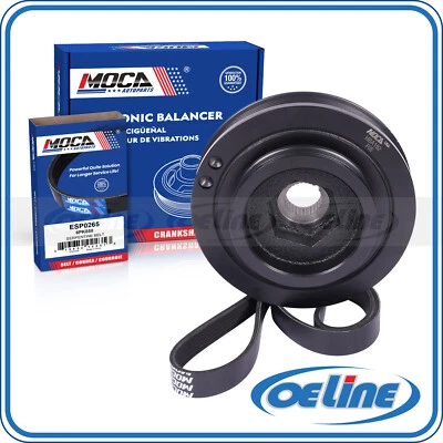 Kit de correa serpentina equilibradora armónica para Honda Civic 2001-2005 1,7 L 6PK858 Foto 1 de 4