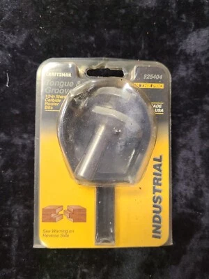 Craftsman 25404 Tongue and Groove Router Bit- 1/2" Shank - USA New In Package - Image 1 of 2