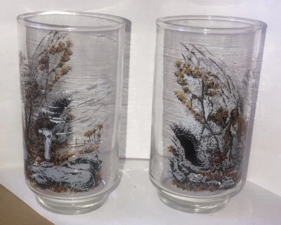 2- Mary Magdalene Discovers Jesus Missing from the Tomb LIBBEY drinking glasses - Image 1 of 4