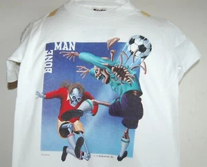 Original Activewear Bone Man Skeleton Soccer T-Shirt, White, New, Sz Youth 10/12 - Picture 1 of 1