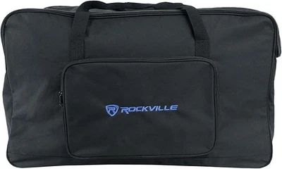 2 Rockville TB15 v2 Padded Speaker Bag Carry Case For 15" Speakers Waterproof NR - Image 1 of 4