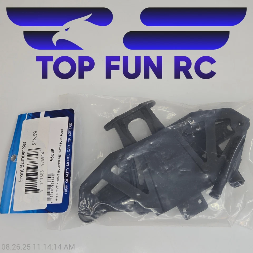 HoBao 85036 Hyper VT Front Bumper Set w/ Body Post 1/8 Scale - Image 1 of 1