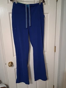 Jockey Unisex SZ MT Electric Blue Elastic DS Waist 3 Pocket Scrub Pants - Picture 1 of 11