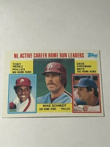 1984 Topps #703 NL Active Career Home Run Leaders - Mike Schmidt Phillies ⚾️ - Picture 1 of 2
