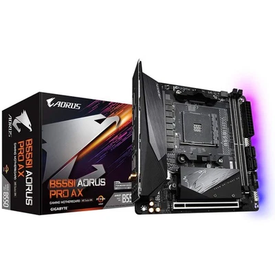 Gigabyte B550I AORUS PRO AX Motherboard - Supports AMD Ryzen 5000 Series AM4 CPU - Imagen 1 de 4