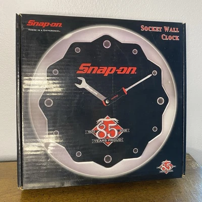 Snap-On Tools  85th Anniversary Edition Socket Wall Clock 12" Garage Mechanic - Image 1 of 4