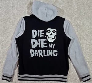 Rare 2014 Misfits Die My Darling Hoodie Snap Up Sweatshirt Horror Punk Rock sz L - Bild 1 von 13