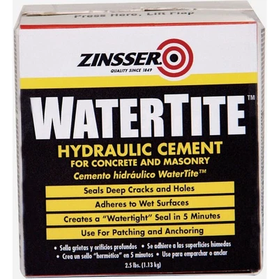 Zinsser WaterTite 2.5 Lb. Box Hydraulic Cement 5074 Zinsser WaterTite 5074