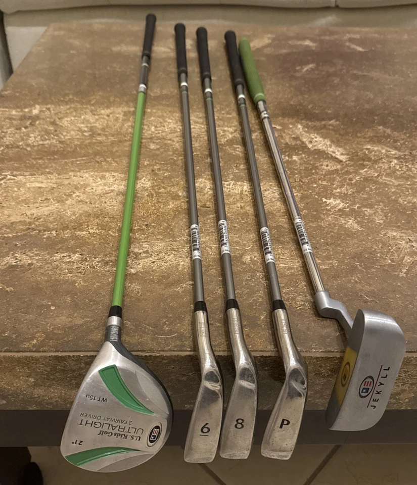 US Kids WT-15u Iron Set 3 Wood , 6 8 PW 7 Putter WT-15 Ultralight 57'' Youth RH - Image 1 of 4