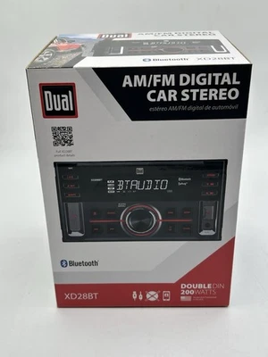Dual Electronics XD28BT 200 Watts Bluetooth AM/FM Digital Car Stereo Receiver - Image 1 of 4