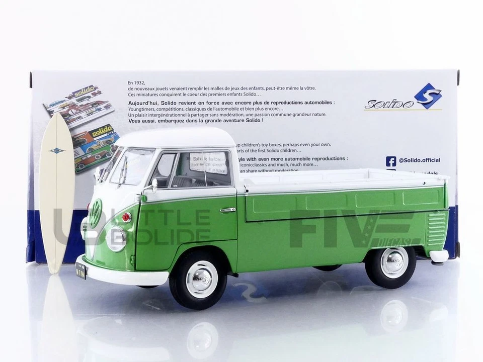 SOLIDO 1/18 - VOLKSWAGEN COMBI T1 PICK-UP - 1950 S1806705 - Image 1 of 1