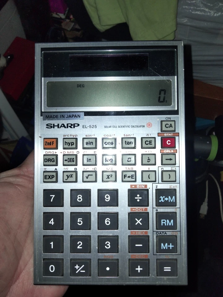 vintage sharp EL-525 calculator pwo - Image 1 of 1