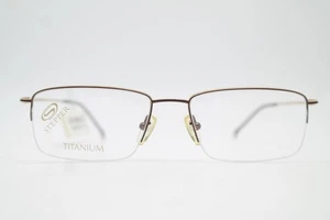 Stepper SI-60070 TITANIUM Bronze Gold Half-Rim Eyeglass Frame New - Picture 1 of 6