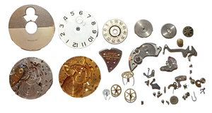 Benrus Dial-O-Rama Jump Hour Men's Watch Movement Parts Lot FG 25 - Picture 1 of 4